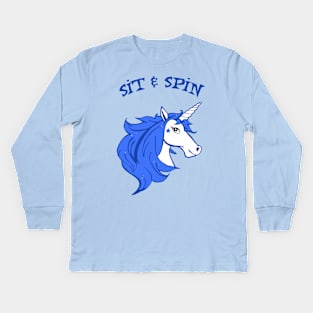 Rude Unicorn Kids Long Sleeve T-Shirt